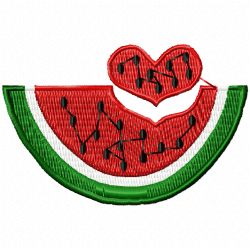 Watermelon Embroidery Design 7 Watermelon Embroidery Design 7